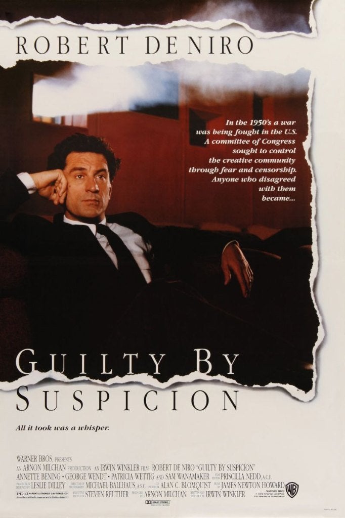 16mm speelfilm -- Guilty by Suspicion (1991) Robert De Niro, Ophalen of Verzenden, 16mm film