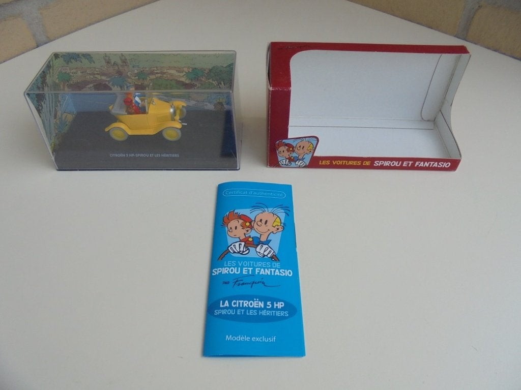 7 Verschillende auto " Spirou et Fantasio " - " Robbedoes ", Ophalen of Verzenden, Guust of Robbedoes, Zo goed als nieuw, Overige typen