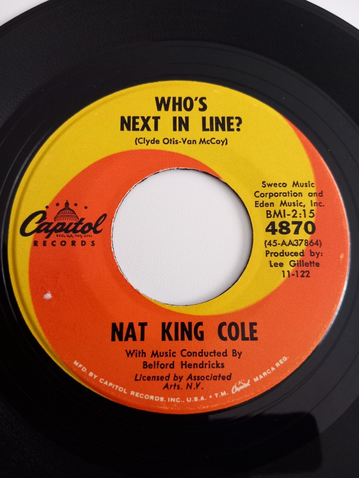 NAT KING COLE. POPCORN OLDIES 60S USA 45T, Ophalen of Verzenden