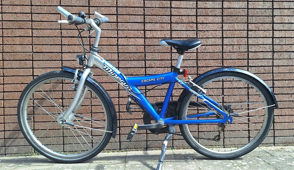 Jongensfiets 24 inch, Vélos & Vélomoteurs, Vélos | Garçons, Minerva, Enlèvement, Utilisé, Frein sur jante