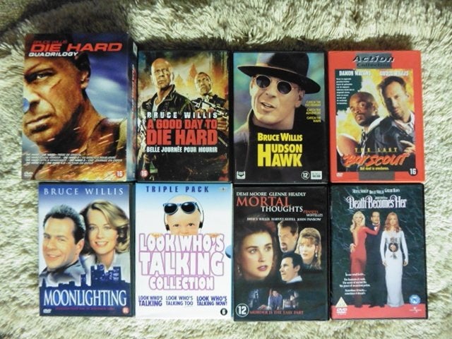 Bruce Willis MEGA Film Collectie (+50 dvd's/bluray) + BONUS, CD & DVD, Anglais, Comprend un boîtier, Action et Aventure, Enlèvement ou Envoi
