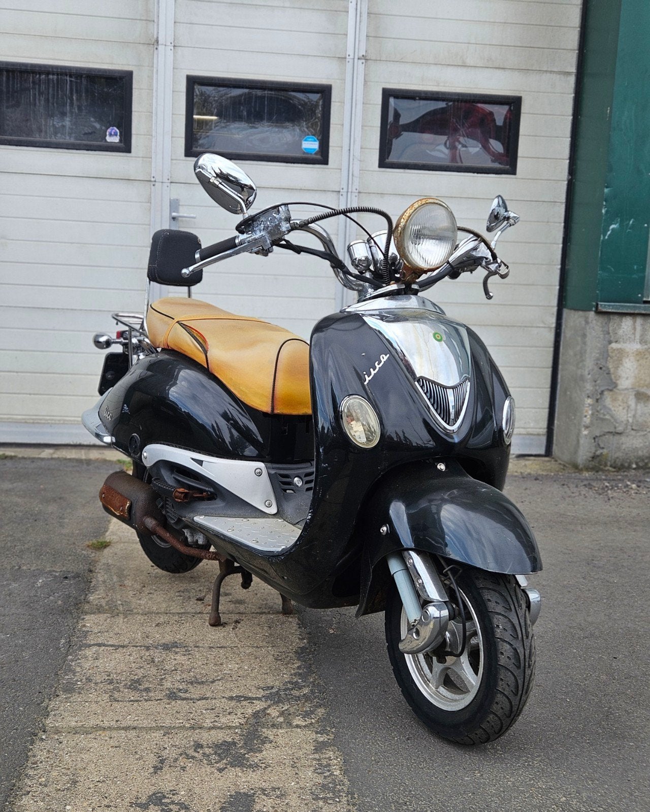 Foggia Grande Retro 50cc klasse A 2010 - Voor onderdelen!, Ophalen, Klasse A (25 km/u), Benzine, 50 cc