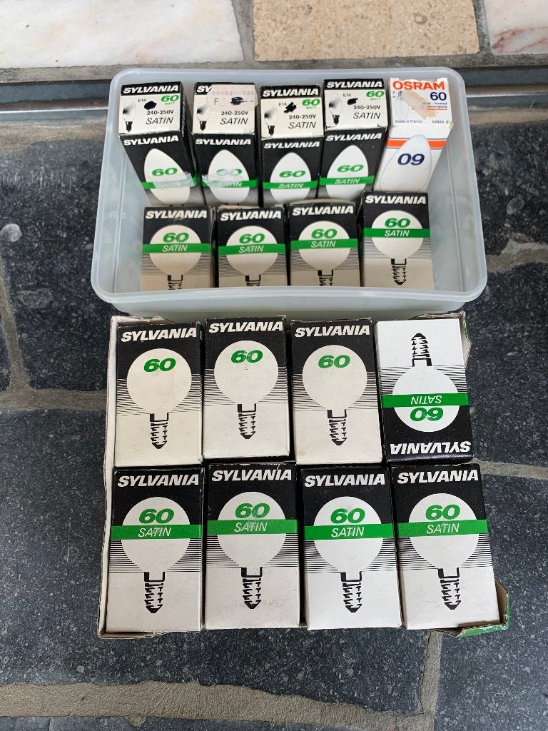 Sylvania lampenset – 25 stuks (bol + kaars) – 60W E14, Ophalen of Verzenden, Sylvania