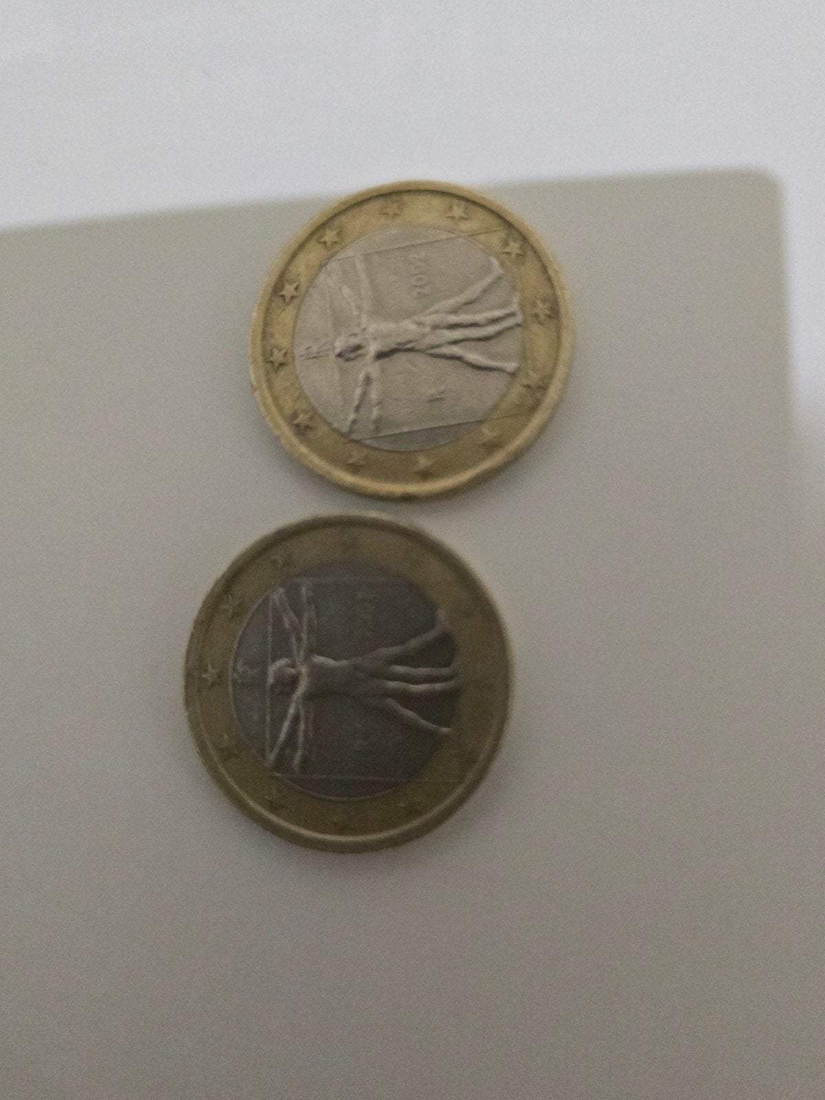 Leonardo Da Vinci Face Error 1 EURO stuk 2002 editie, Postzegels en Munten, Ophalen of Verzenden, 1 euro