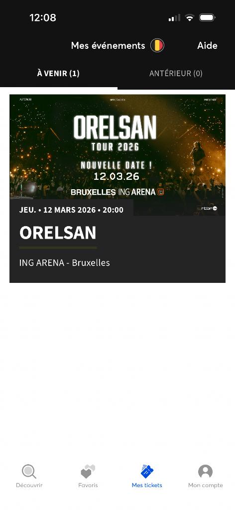 Concert orelsan à vendre, Tickets en Kaartjes, Maart