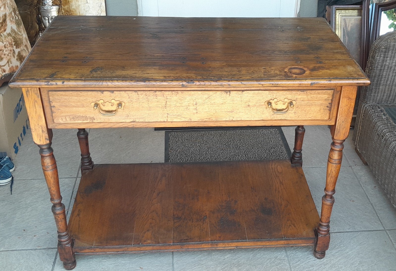 Prachtige eiken sidetable..., Enlèvement ou Envoi