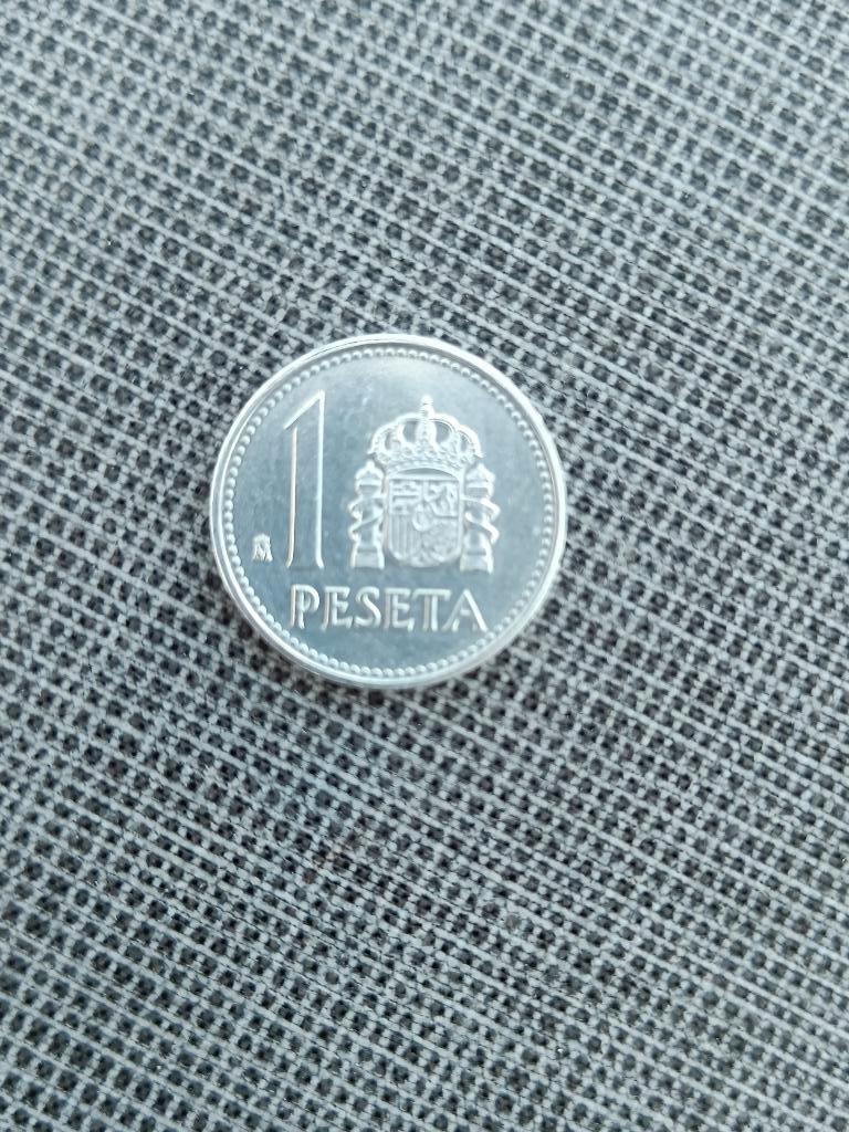Spanje. 1 Peseta van 1987. Juan Carlos I., Postzegels en Munten, Munten | Europa | Euromunten, Ophalen of Verzenden, Spanje, Losse munt