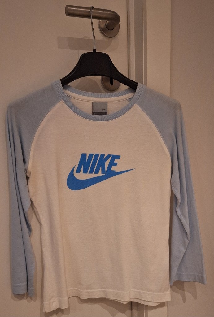 Tenniskleding, bloesje 3/4 mouw, Nike, maat S, wit, Kleding | Dames, Wit, Nike, Ophalen of Verzenden, Zo goed als nieuw