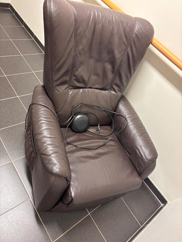 Relax zetel, Huis en Inrichting, Zetels | Zetels, Ophalen, Gebruikt, Leer