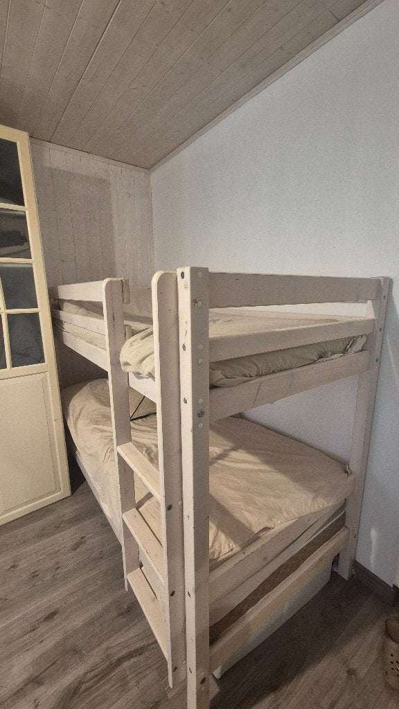 Lit superposé en bois massif 90×200– excellente qualité, Enlèvement, Utilisé, Lits superposés
