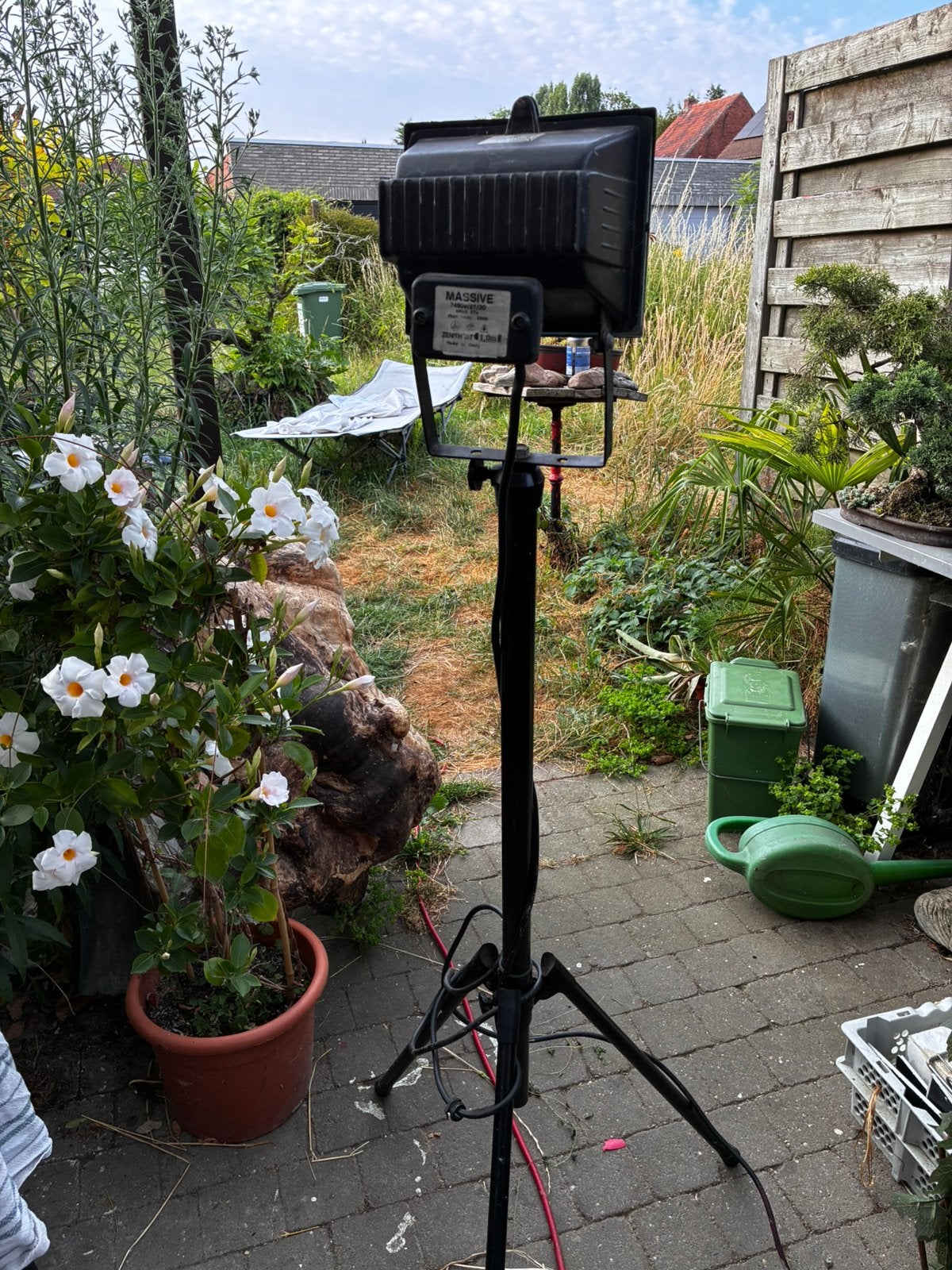 Bouwlamp op statief, Doe-het-zelf en Bouw, Ophalen, Gebruikt, Met statief, Lamp met armatuur