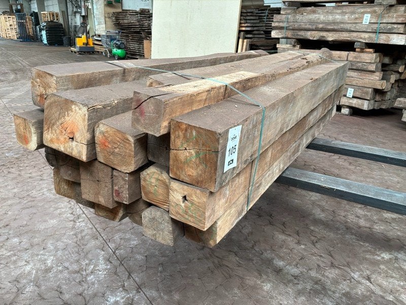 Balken in Teak hout (19x)
