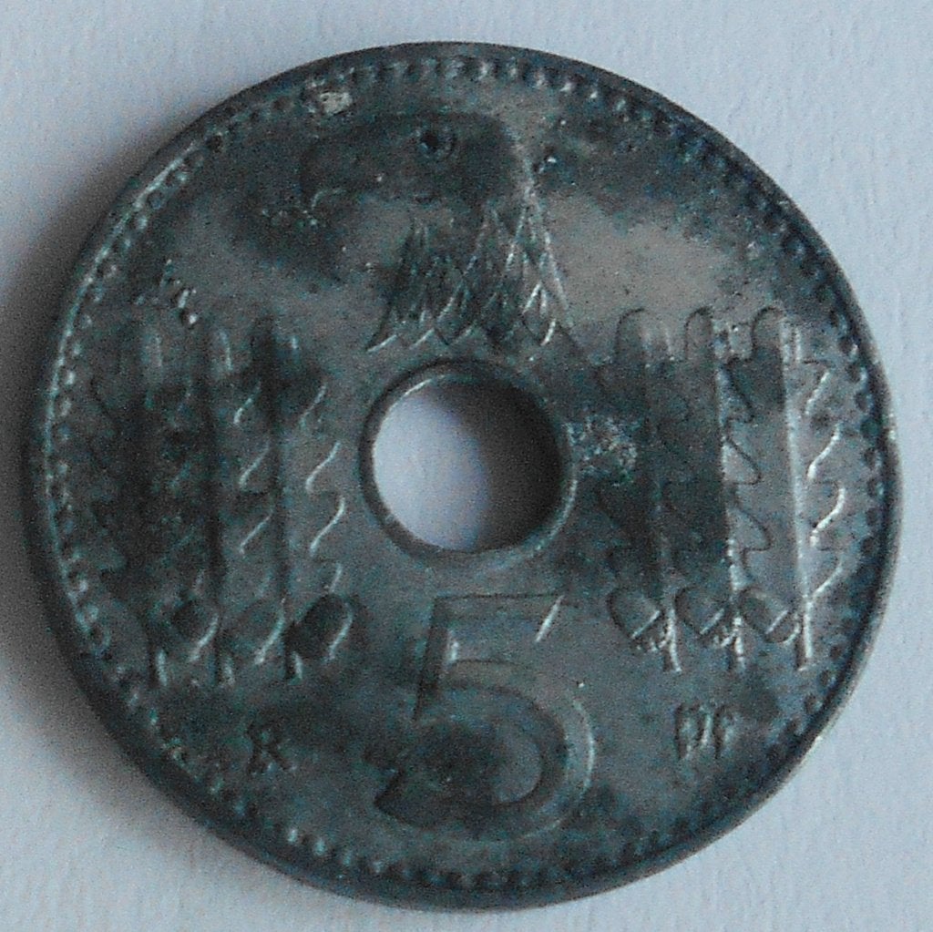5 reichspfennig 1940 ; monnaie militaire.RARE., Collections, Enlèvement ou Envoi, Autres, Autres types