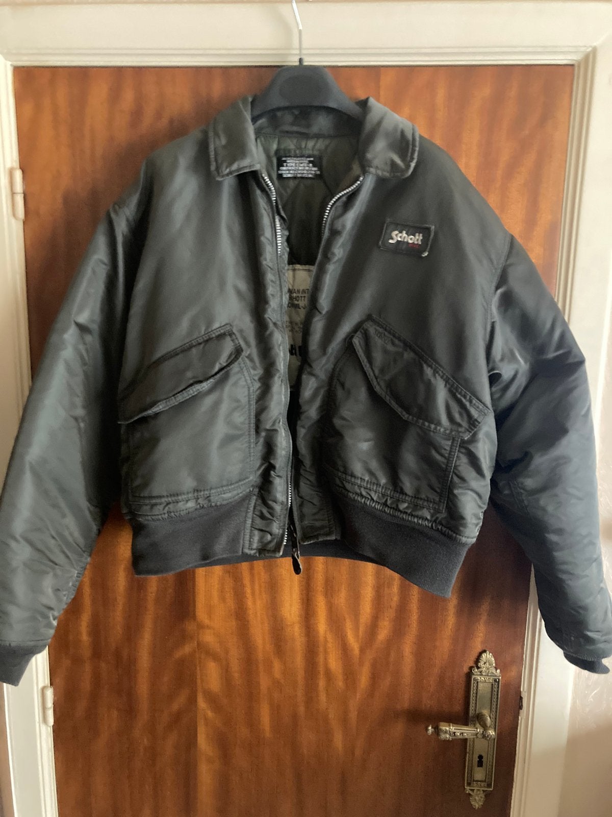 Schott bomberjacket, Kleding | Heren, Jassen | Winter, Ophalen, Zo goed als nieuw, Maat 56/58 (XL)