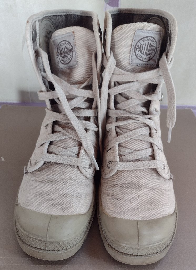 Palladium Femme  / Toile gris clair  / Taille 38, Gris, Palladium, Enlèvement, Boots et Botinnes