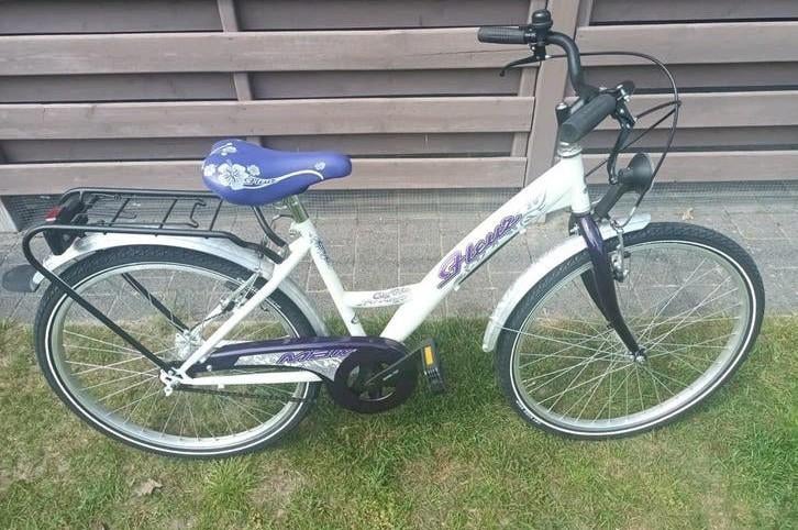 Meisjesfiets FLEUR 24", Fietsen en Brommers, Ophalen, 24 inch, Velgrem, Versnellingen