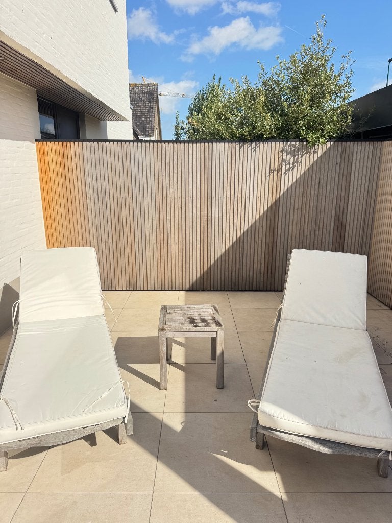 Ligzetels Maison du monde met kussens, Tuin en Terras, Gebruikt, Loungeset, Hout, Ophalen