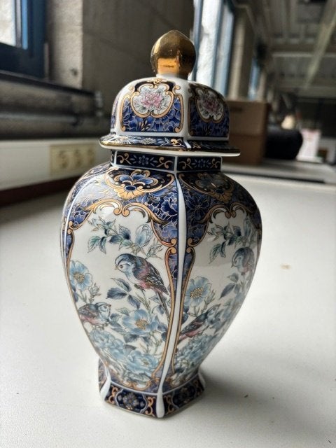 Prachtige Japanse Porseleinen Dekselpot / Gemberpot, Antiek en Kunst, Ophalen