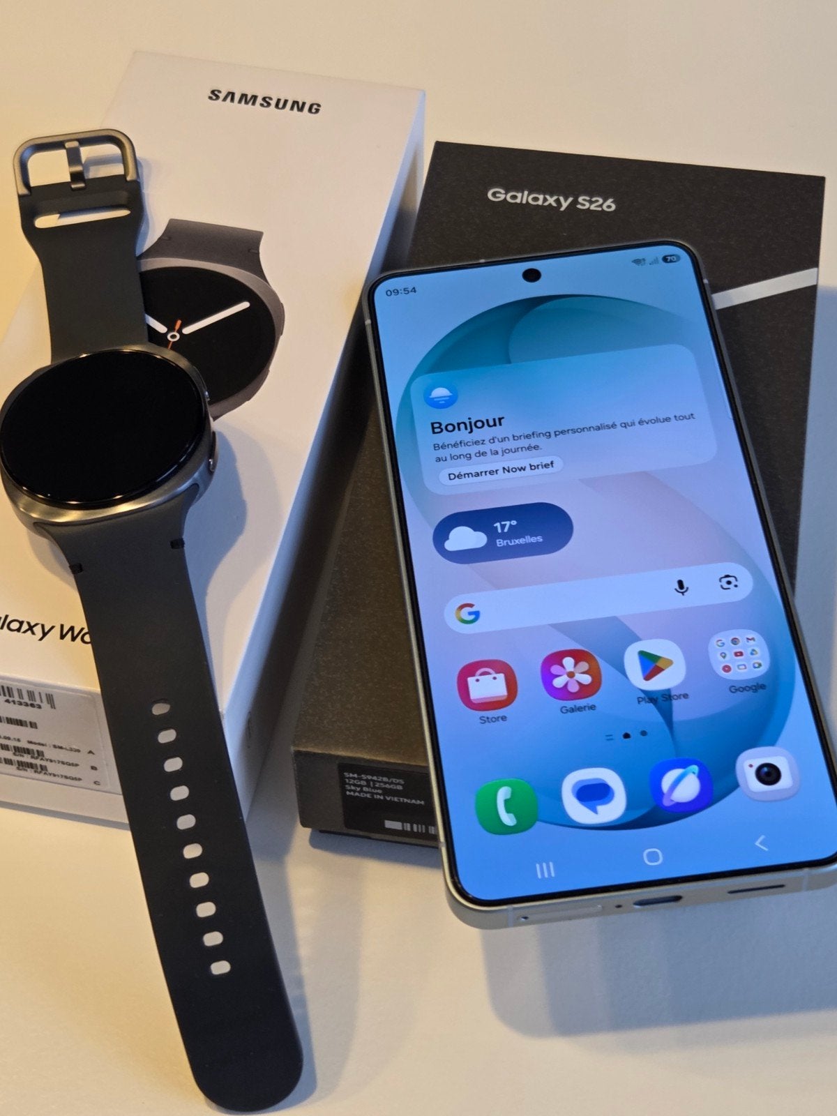 Samsung S26 256 + Watch 8, Télécoms, Avec abonnement, Enlèvement ou Envoi, Comme neuf, 256 GB