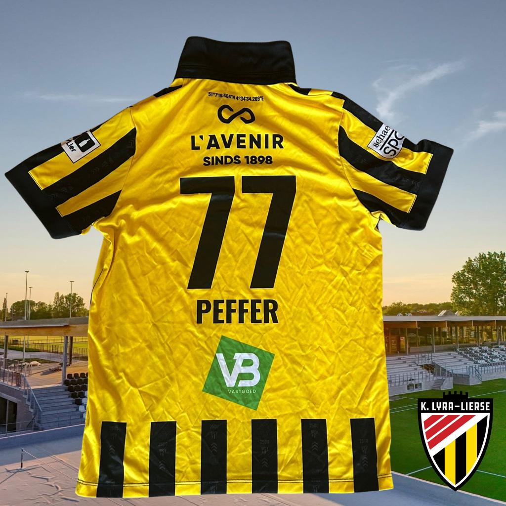 Matchworn shirt | K. Lyra-Lierse | Jordy Peffer, Sport en Fitness, Voetbal, Gebruikt, Shirt, Service@jako.com, Maat L