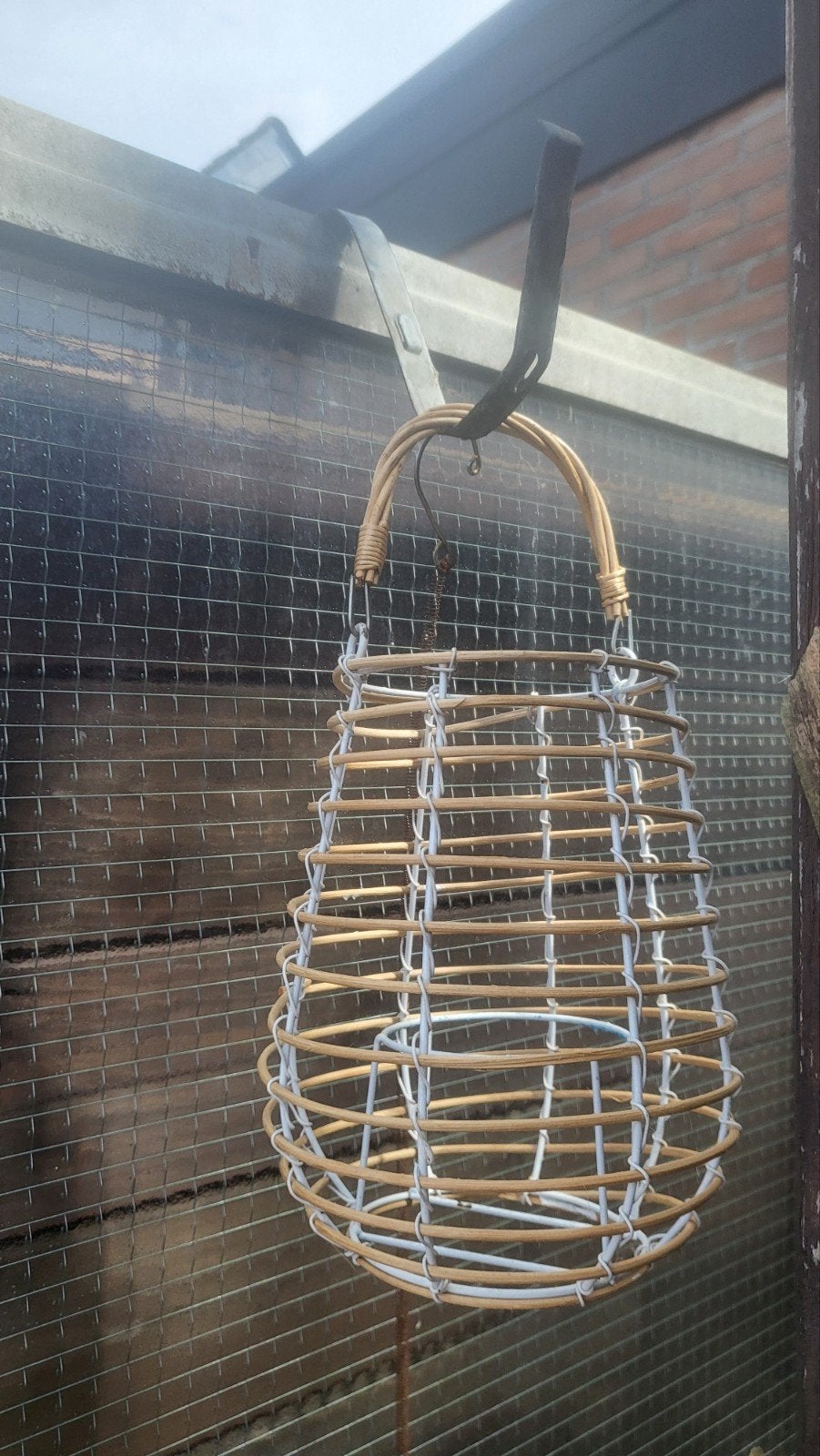 windlichten in metaal en riet, Tuin en Terras, Tuinwanddecoratie, Ophalen