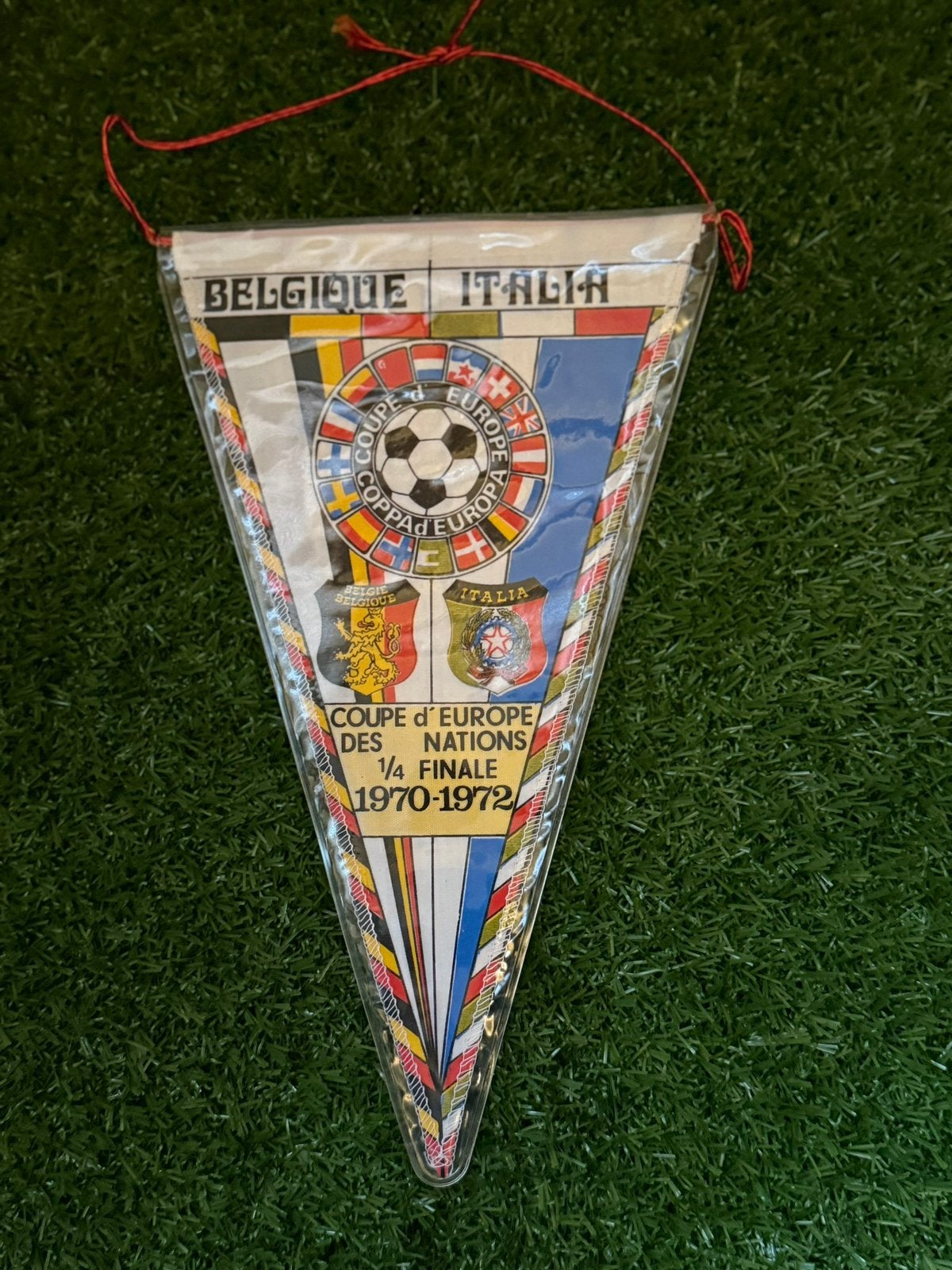 7 wimpels rode duivels, Enlèvement ou Envoi, Utilisé, Fanion ou Écharpe