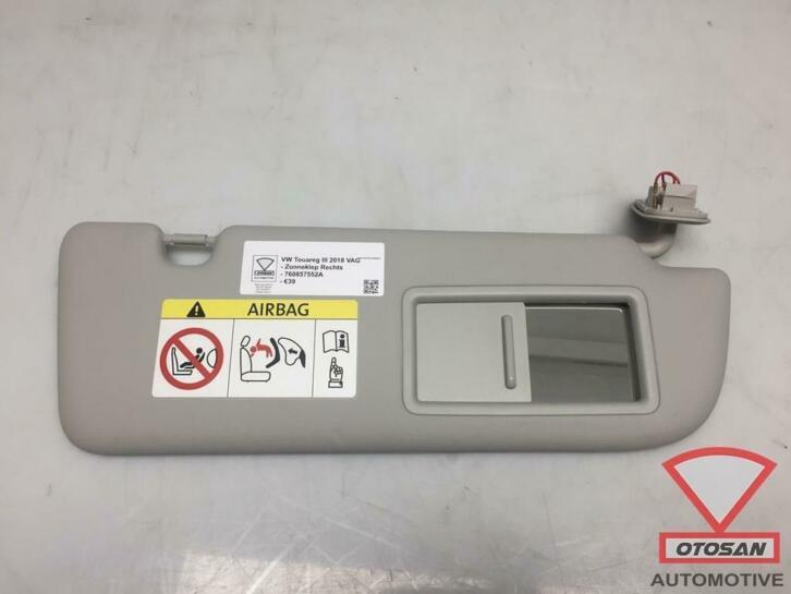 vw touareg iii 2018 zonneklep rechts 760857552a, Gebruikt, Volkswagen, Volkswagen AG, Vw@volkswagen.de