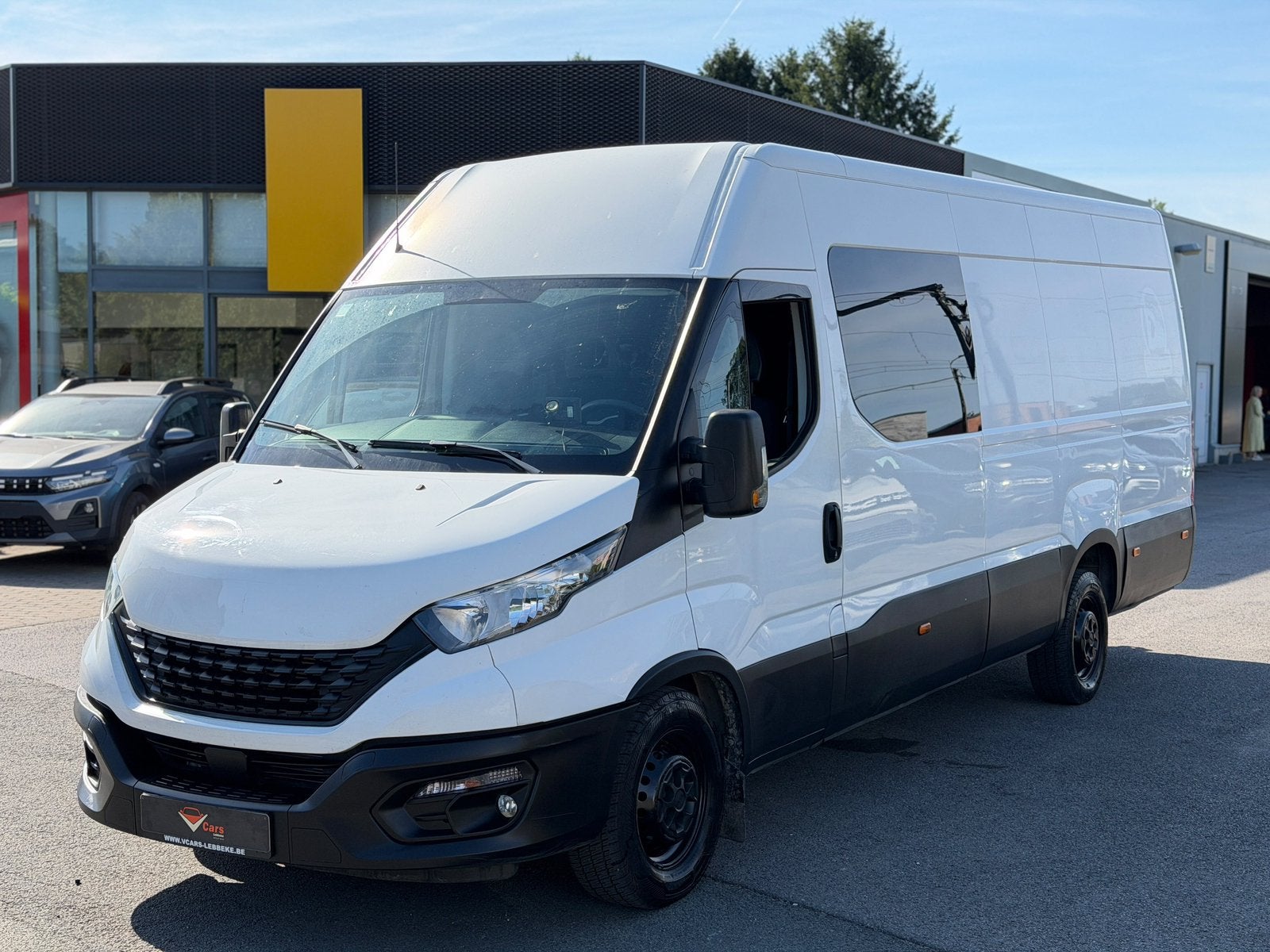Iveco Daily dubbele cabine 7pl navi airco PERF STAAT+keuring, Auto's, Bluetooth, Euro 6, Iveco, Wit