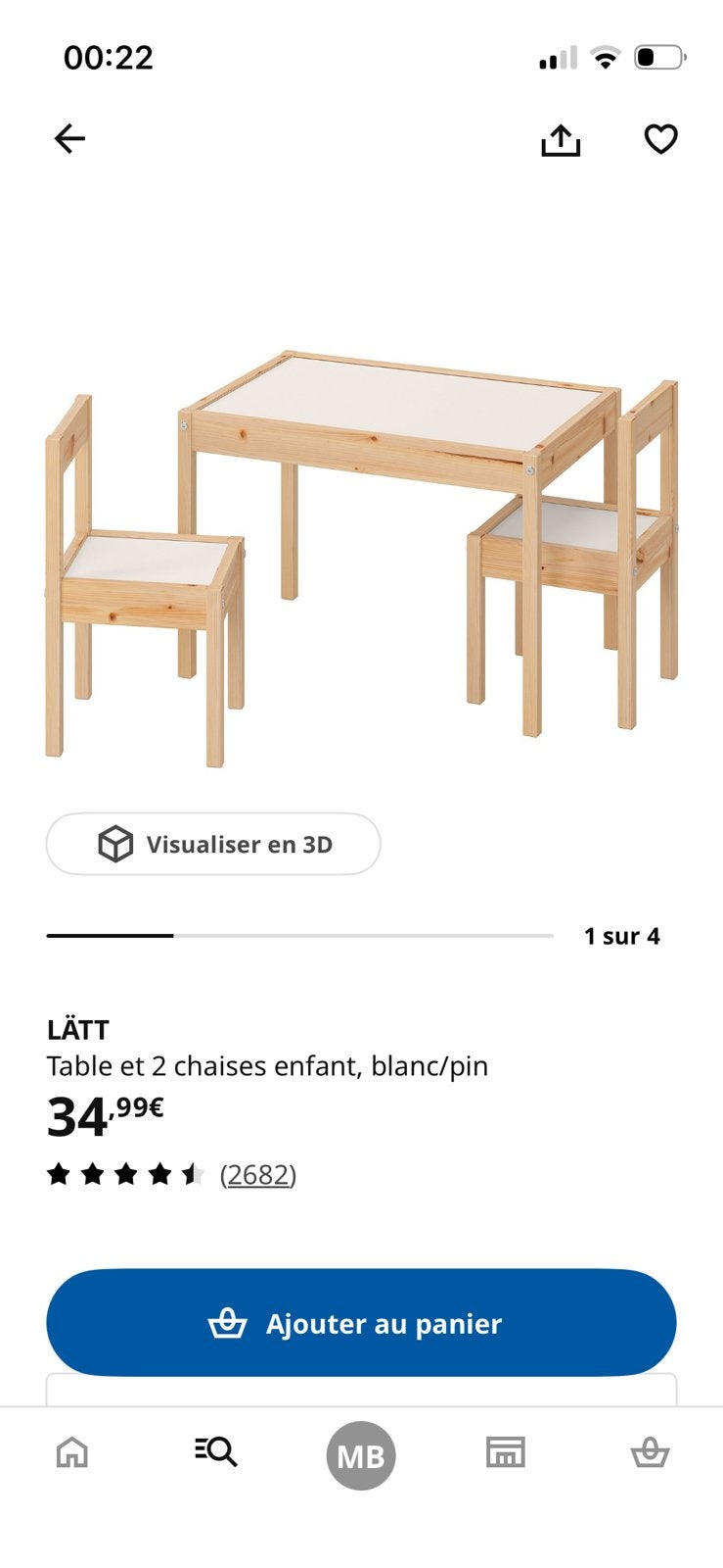 IKEA LÄTT tafel en 2 stoelen in zeer goede staat, Ophalen, Zo goed als nieuw, Stoel(en)