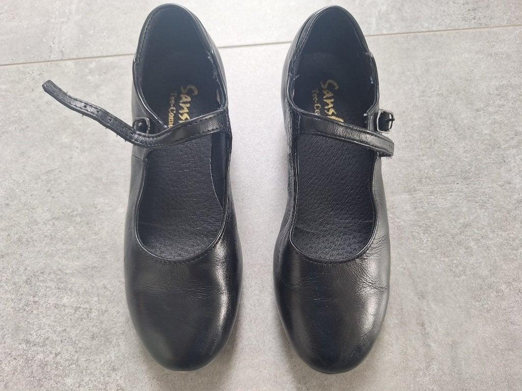 Tapdansschoenen Sansha TA27Lco maat S-Q (schoenmaat ±38), Ophalen of Verzenden, Zo goed als nieuw, Schoenen