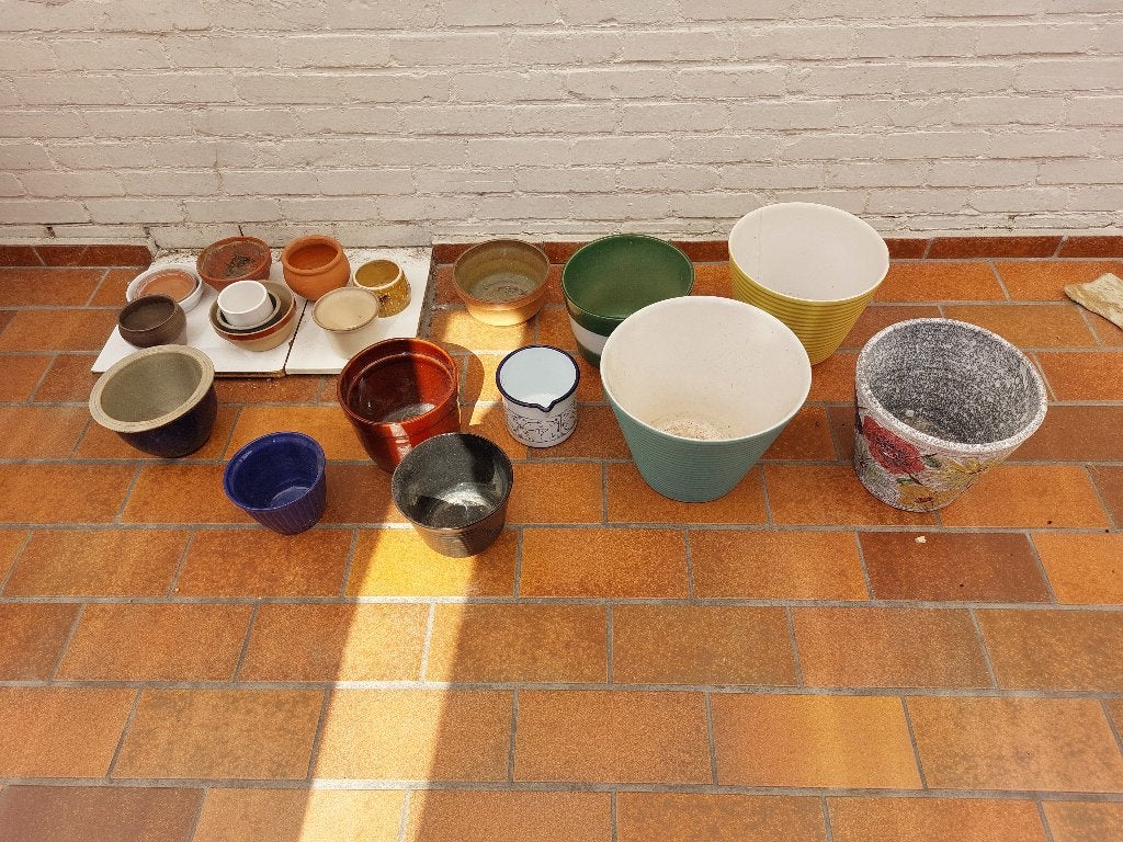 Diverse cachepots, Ophalen, Gebruikt