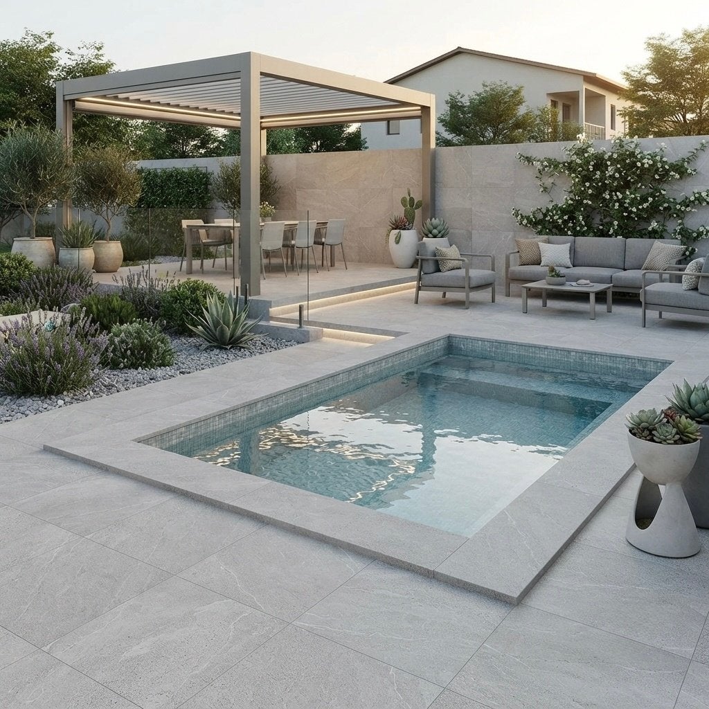 Terras Tegel Dolomia Grey 900x900x20mm, Tuin en Terras, Nieuw, Ophalen of Verzenden, Terrastegels, Natuursteen