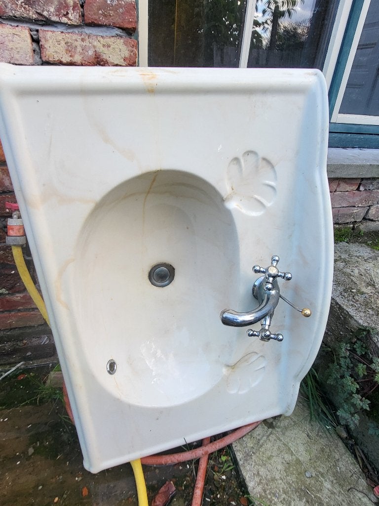 wastafel - lavabo, Ophalen, Gebruikt, Steen, Wastafel