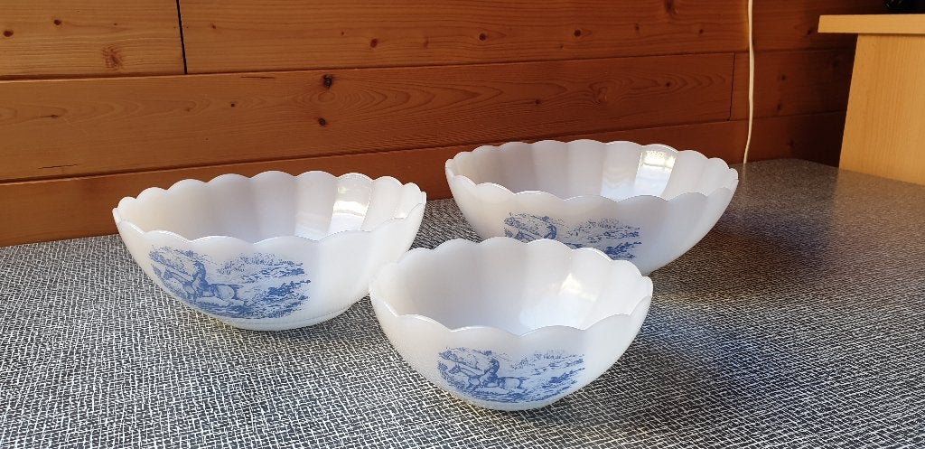 3 kommen arcopal, Ophalen of Verzenden, Zo goed als nieuw, Kom(men)