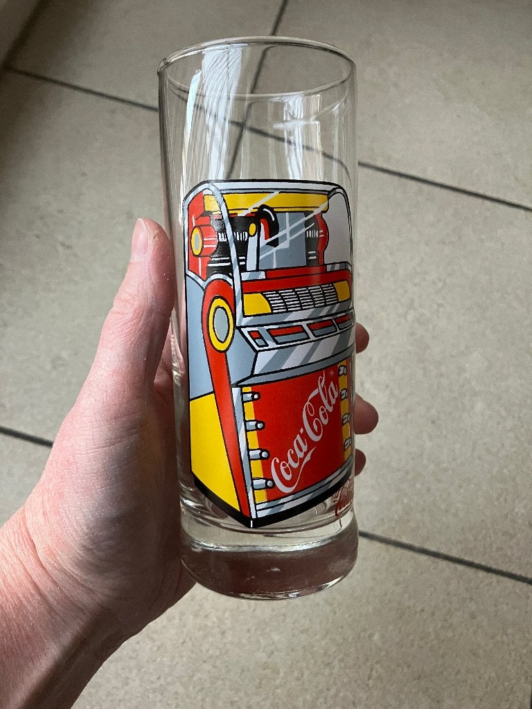 Vintage Cola glas, Ophalen of Verzenden, Frisdrankglas