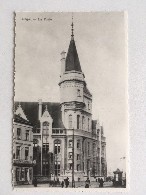 Postkaart Liége. De Post, Verzamelen, Ophalen, 1920 tot 1940, Ongelopen, Luik