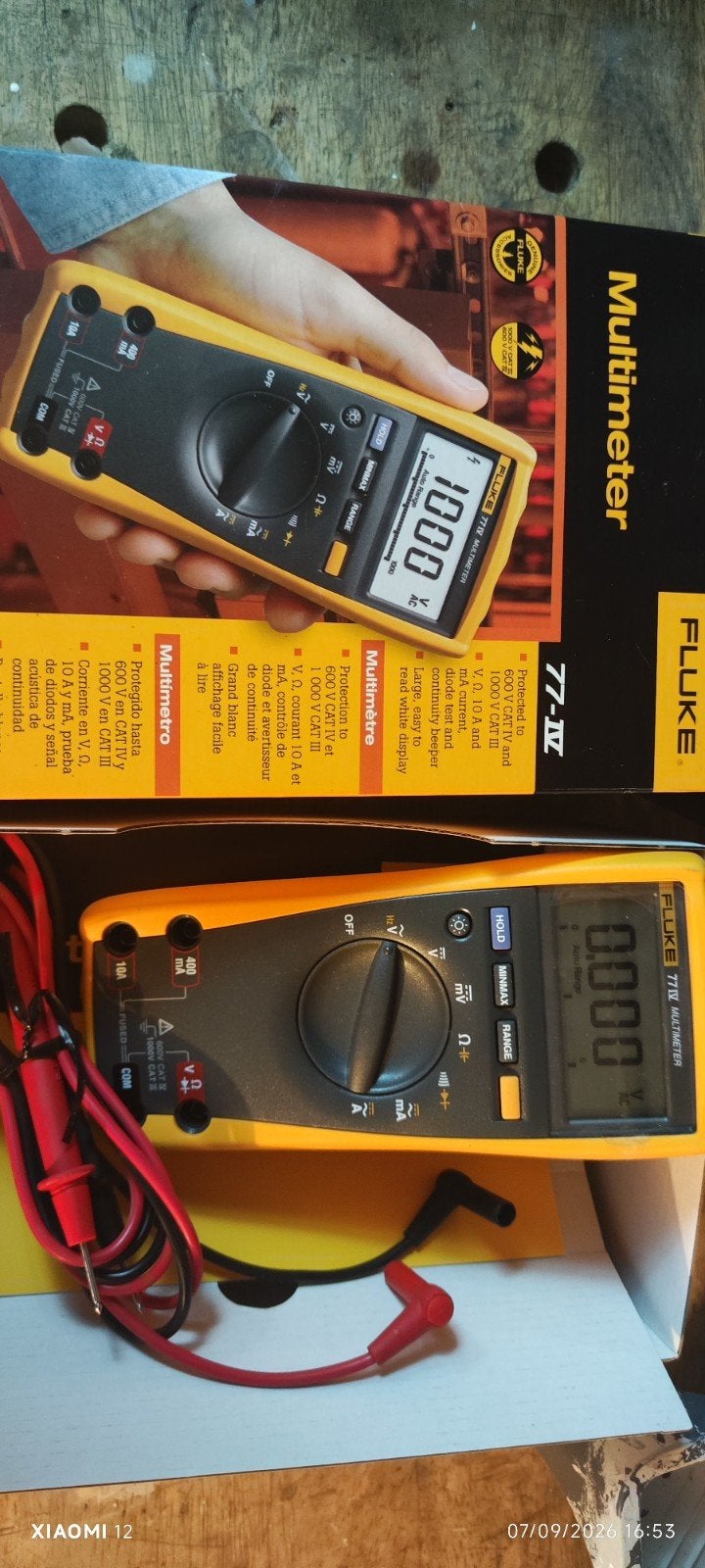 Multimètre numérique Fluke 77 IV, Bricolage & Construction, Enlèvement ou Envoi, Neuf, Multimètre