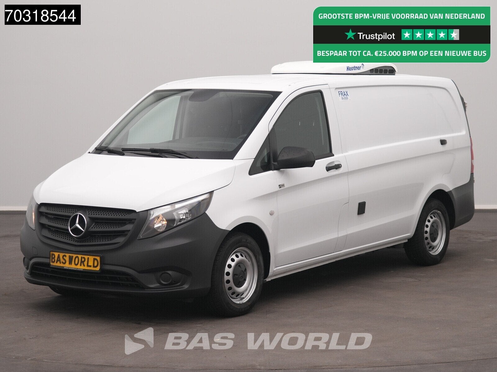 Mercedes Vito 116 Automaat Kerstner Koelwagen L2H1 Airco Cru, Auto's, Bestelwagens en Lichte vracht, Automaat, Stof, Gebruikt