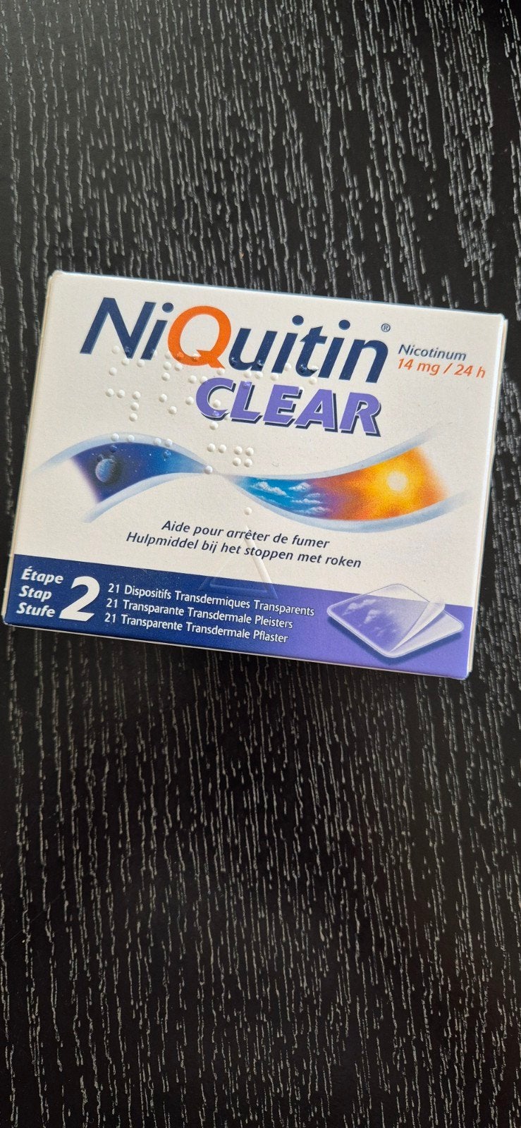 Niquitin Clear pleisters - 21 stuks, Ophalen of Verzenden