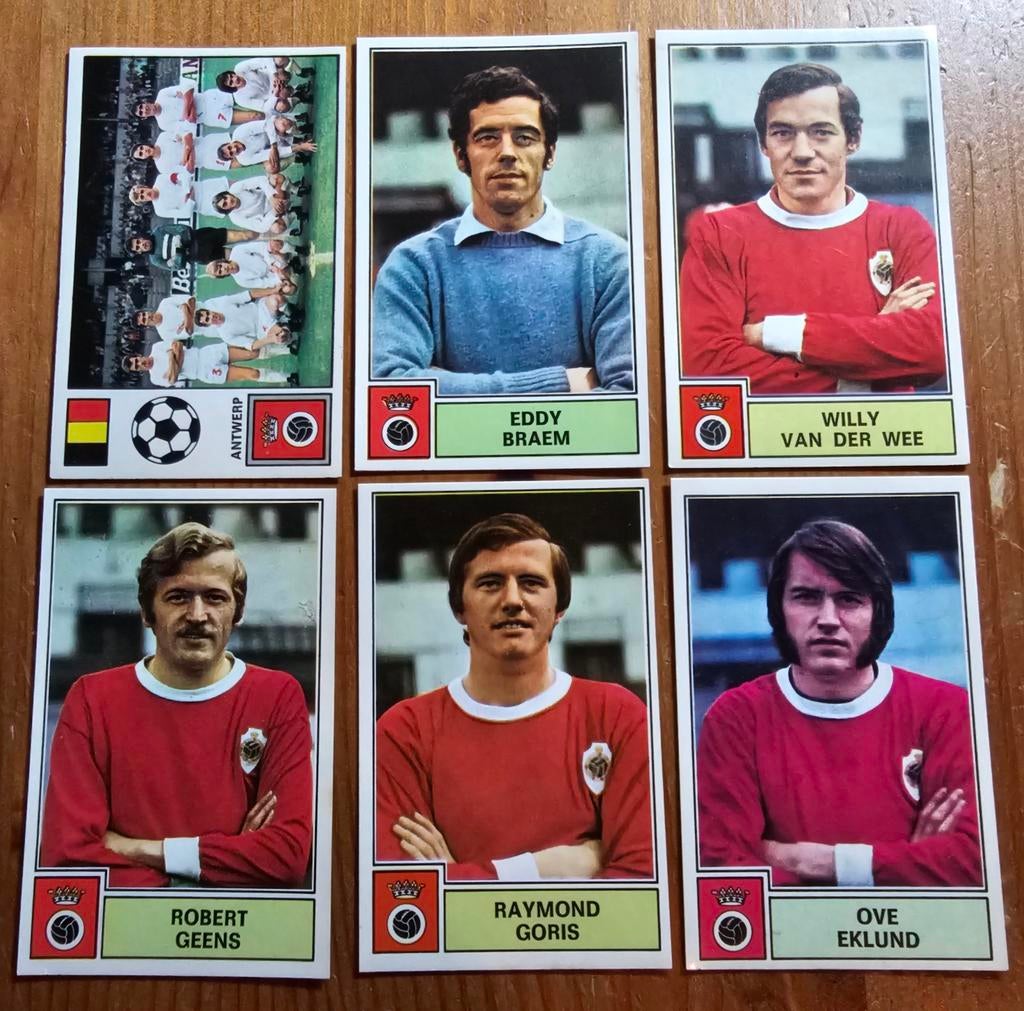 Stickers Panini Football 72-73 6 Antwerp inutilisés !, Enlèvement ou Envoi, Comme neuf, Plusieurs autocollants