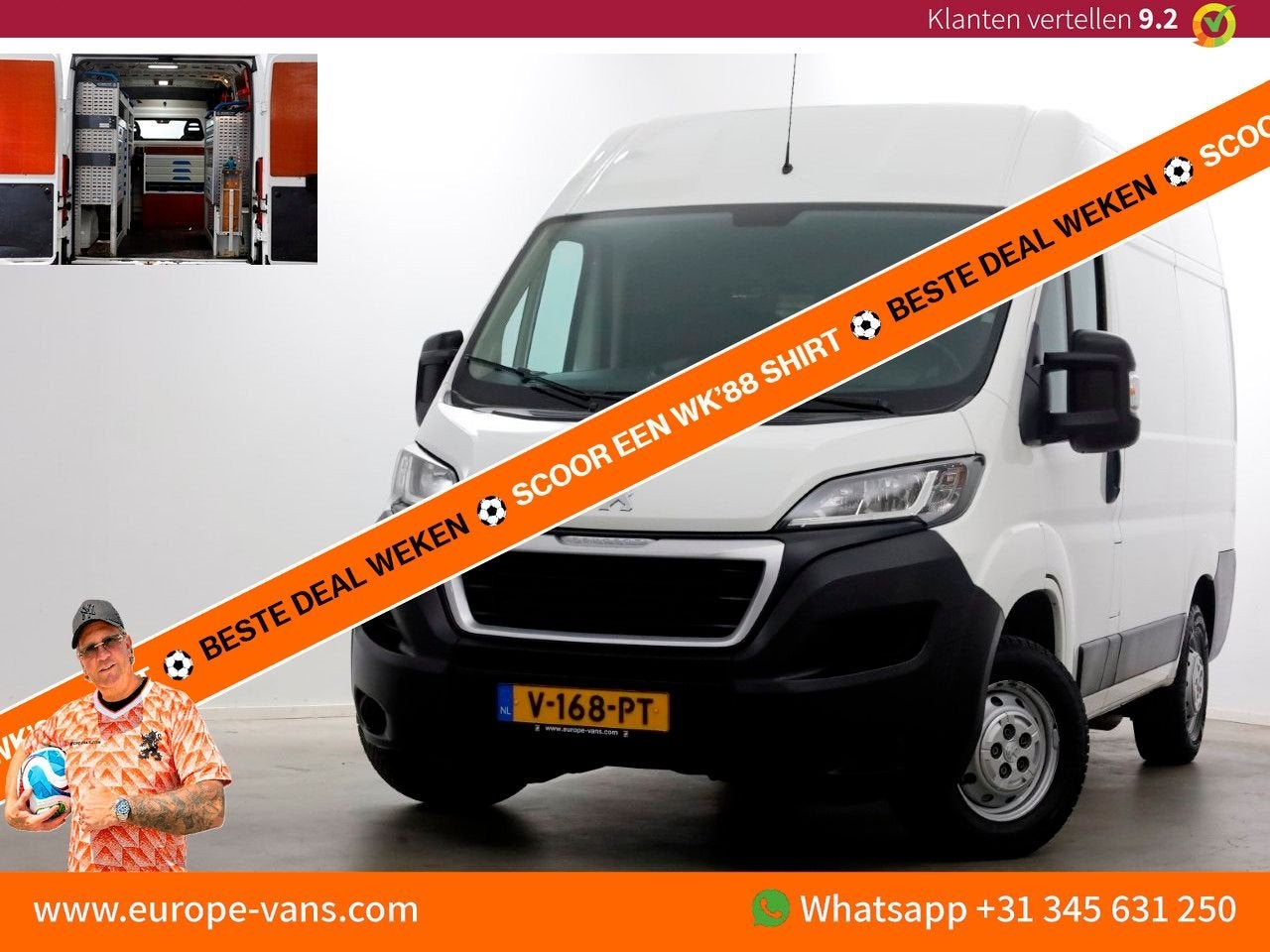 Peugeot Boxer 2.0 BlueHDI E6 130pk L1H2 Premium Navi/Camera/, Autos, Camionnettes & Utilitaires, Achat, Entreprise, Diesel, Electronic Stability Program (ESP)