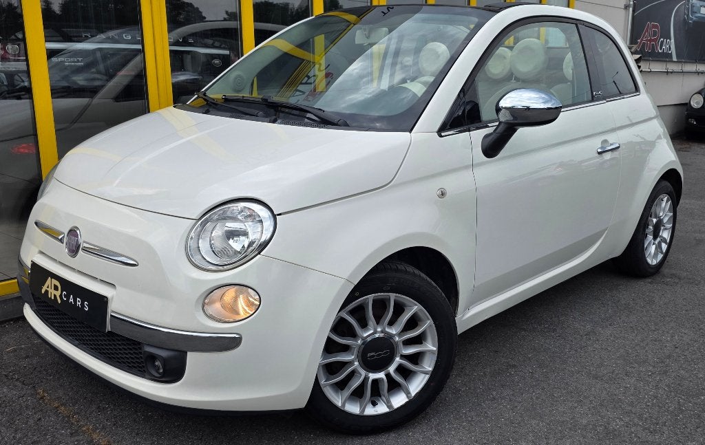 Fiat 500 Cabrio /0.9 Benzine/112.654km/2011/Airco, Auto's, Fiat, Voorwielaandrijving, 63 kW, USB, Cabriolet