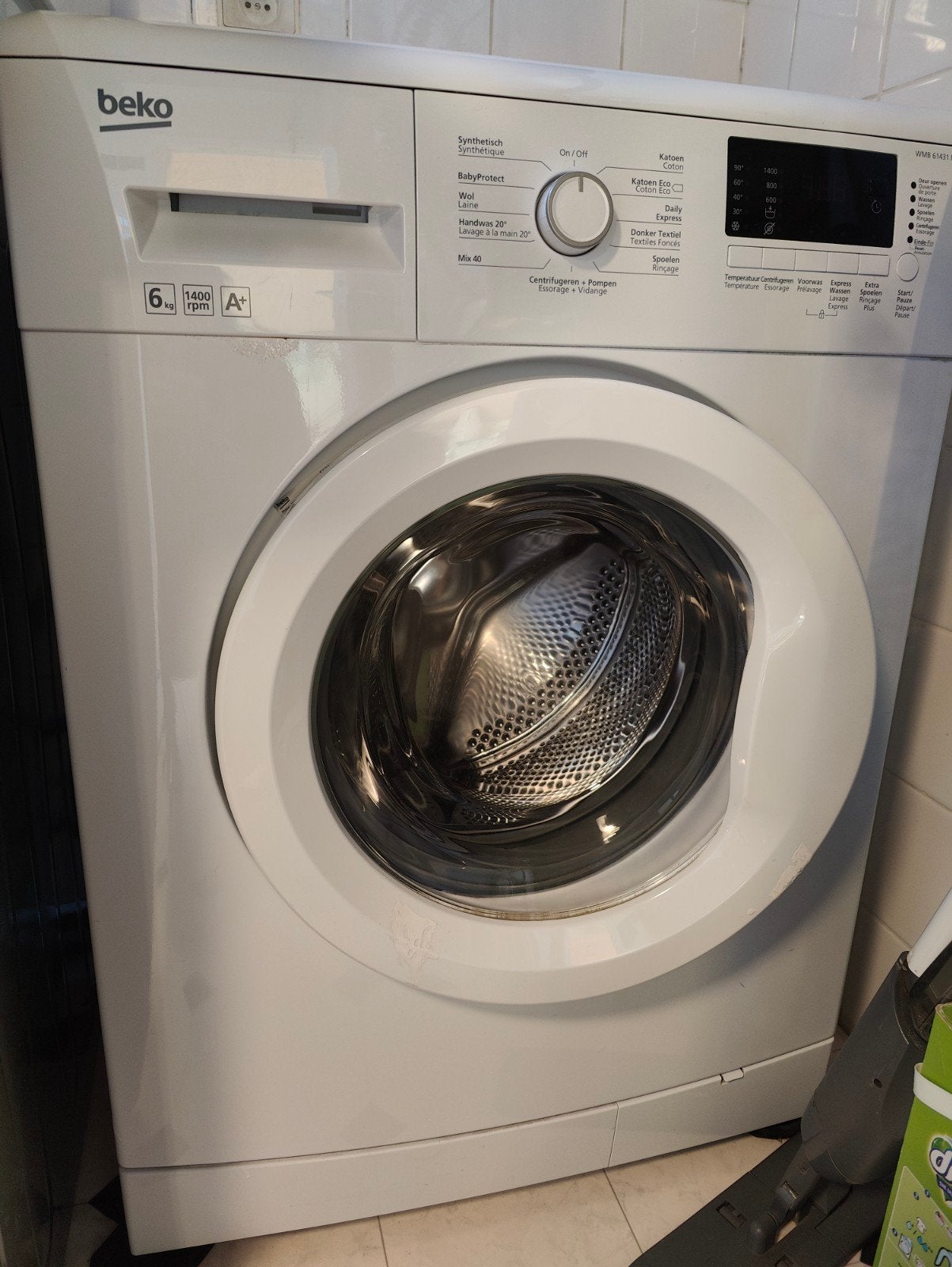 Beko, 6kg, 1400, compact, Elektronische apparatuur, Ophalen, 1200 tot 1600 toeren, Gebruikt, Energieklasse A of zuiniger