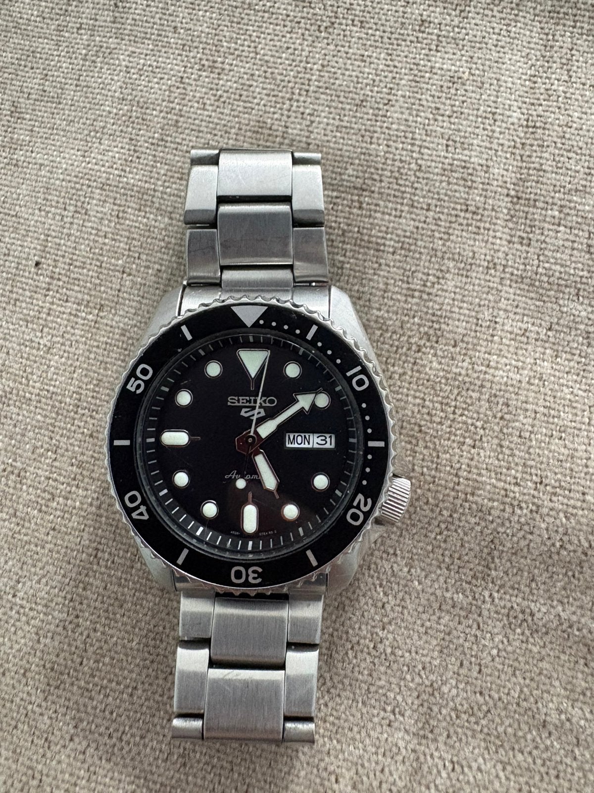 Seiko 5 Sports SRPD55K1 –   automatisch 4R36-uurwerk., Bijoux, Sacs & Beauté, Montres | Hommes, Montre-bracelet, Seiko, Enlèvement ou Envoi