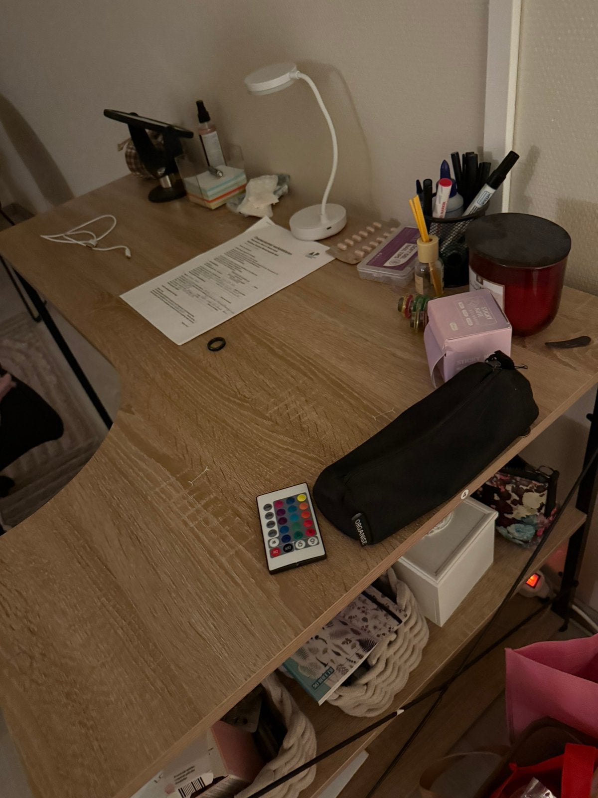 Bureautafel, Maison & Meubles, Bureaux, Comme neuf, Bureau d'angle, Noir, Enlèvement ou Envoi