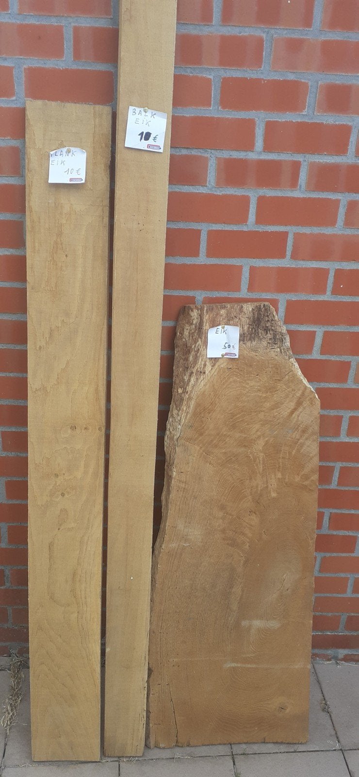 eiken planken ´kepers´tafel tablet enz----, Ophalen, Balken, Hardhout