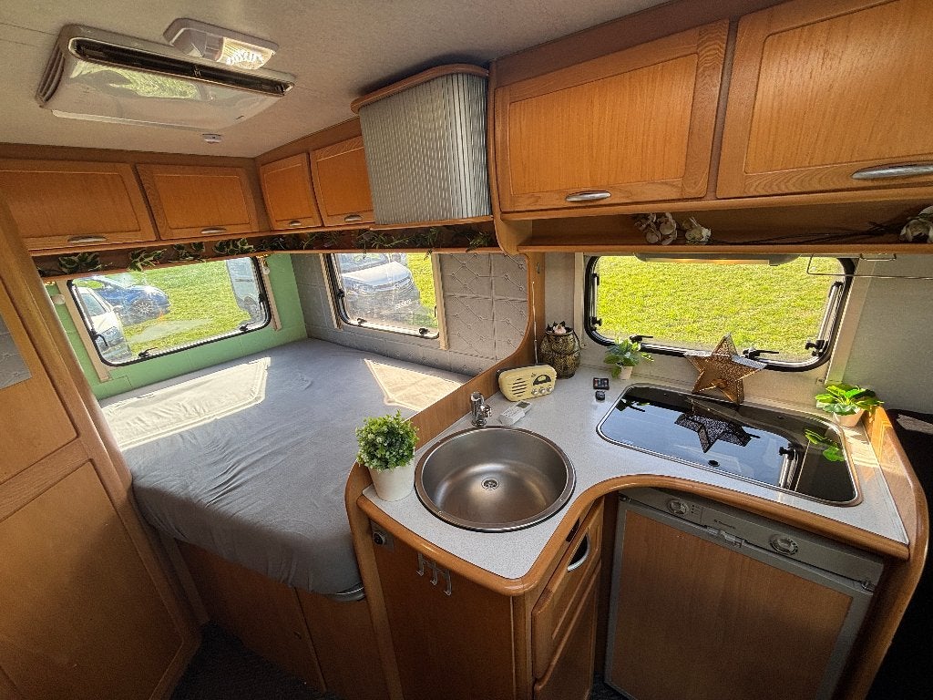 Leuke compacte MC Louis op Fiat Ducato basis 4 personen, Caravans en Kamperen, Standaard zit, Ringverwarming, Fiat, Fietsendrager