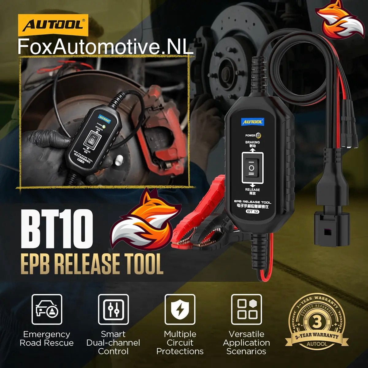 AUTOOL BT10 EPB Release Tool parkeerrem tool, Enlèvement ou Envoi