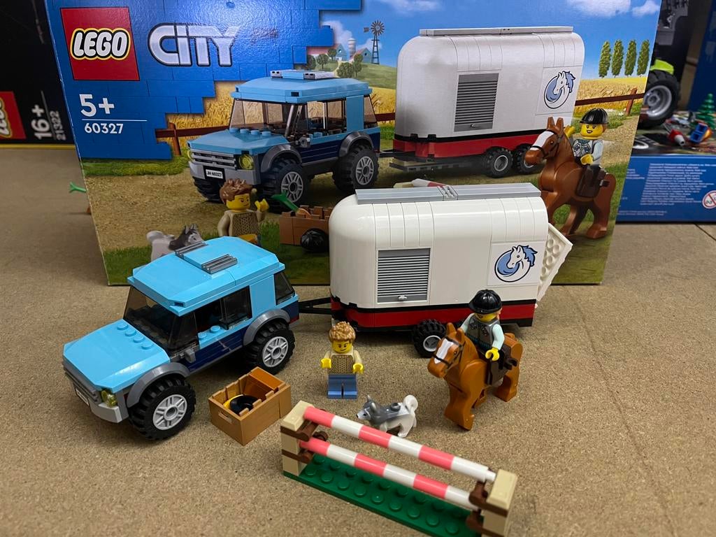Lego 60327 paardentransportvoertuig, Ophalen of Verzenden, Zo goed als nieuw, Compleet, Lego