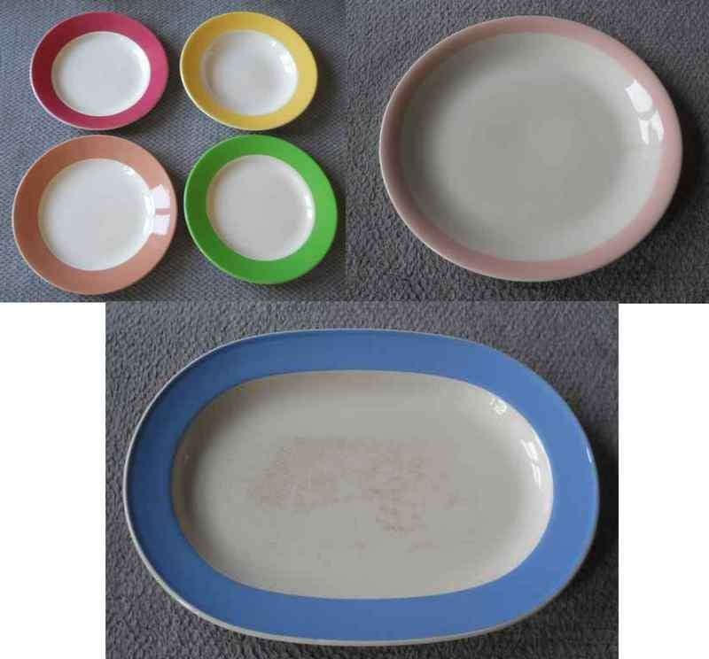 Lot de vaisselle Boch pastel, Enlèvement
